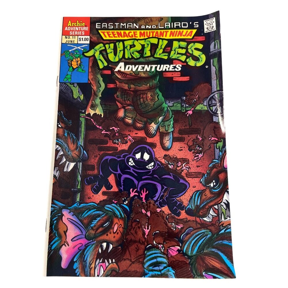 Archie Eastman Lairds Teenage Mutant Ninja Turtles Comic #11 June 1990 Boarded